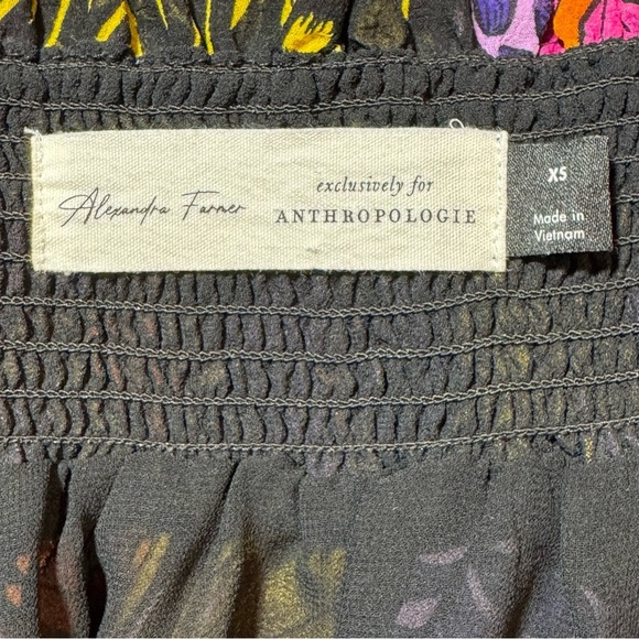 Anthropologie × Alexandra Farmer Puff-Sleeved Blouse size XS - Picture 9 of 13